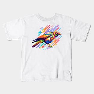 pop art crow design Kids T-Shirt